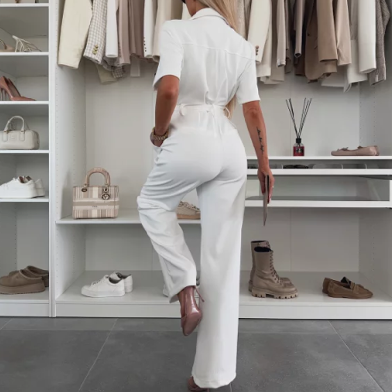 🌸Summer Sale 49% off🌸Women’s Button-Down Jumpsuit with Waist Tie