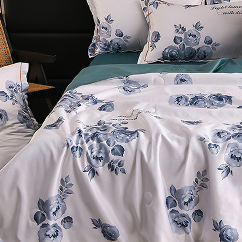 🔥Summer Limited Sale🌸Cooling Breathable Floral Bed Sheet (4-Piece Set)