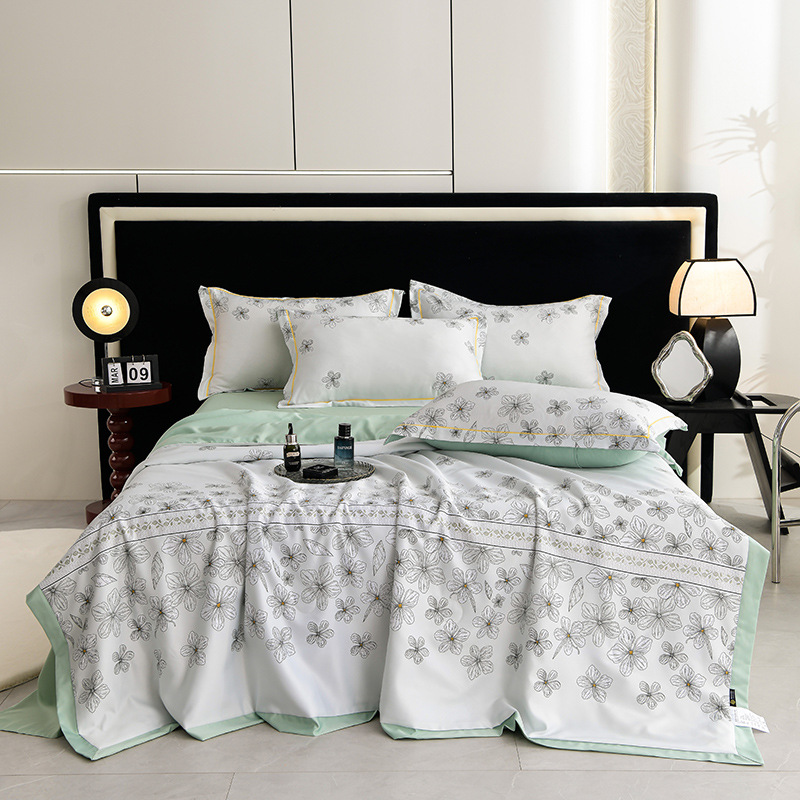 🔥Summer Limited Sale🌸Cooling Breathable Floral Bed Sheet (4-Piece Set)