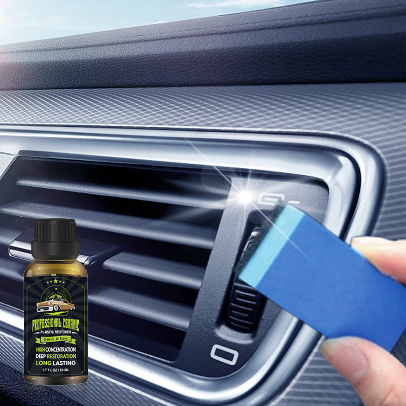 🚗✨Car Plastic Revival Kit! Restore & Shine with Protective Coating💎