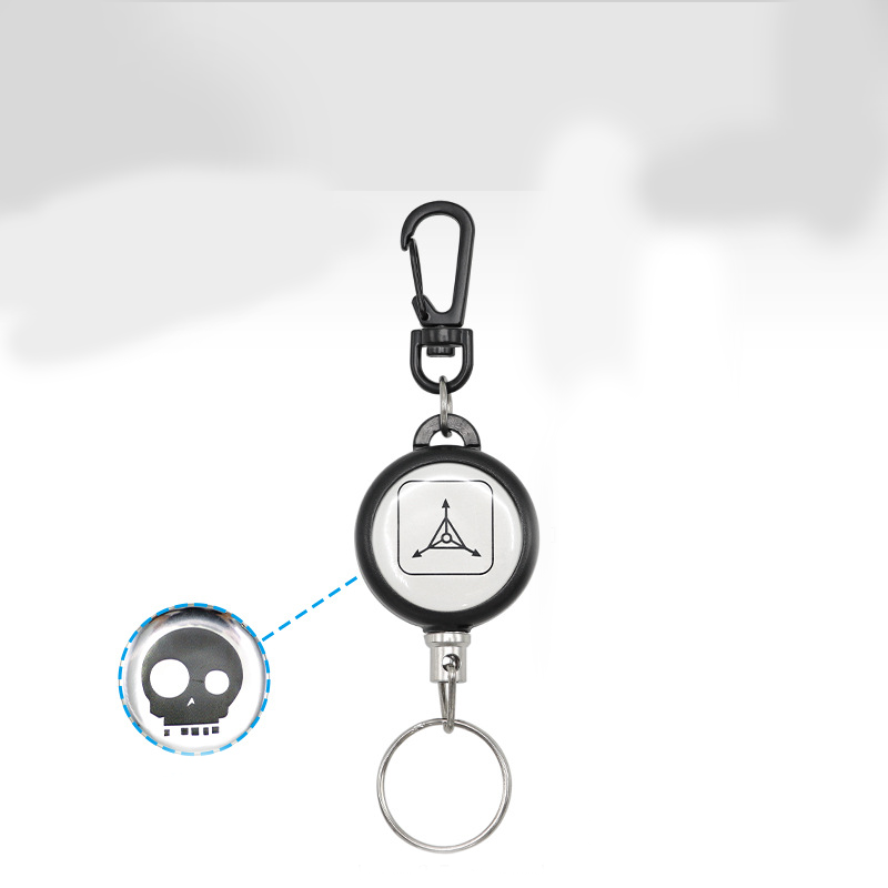 Heavy-Duty Retractable Keychain – Durable Cable, Compact Design & Secure Key & Card Holder💳