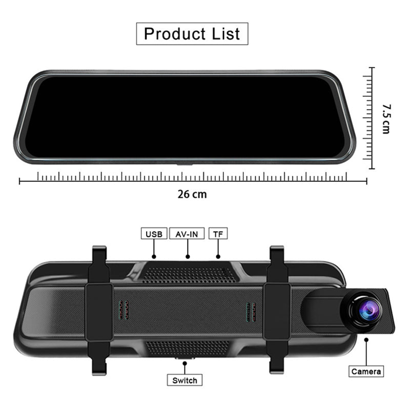 📢📢50% OFF !! ⏰ Touchscreen Dash Cam – Front & rear 4K, 24/7 parking & reverse aid – Night vision, loop recording – perfect for all-weather driving 🚗