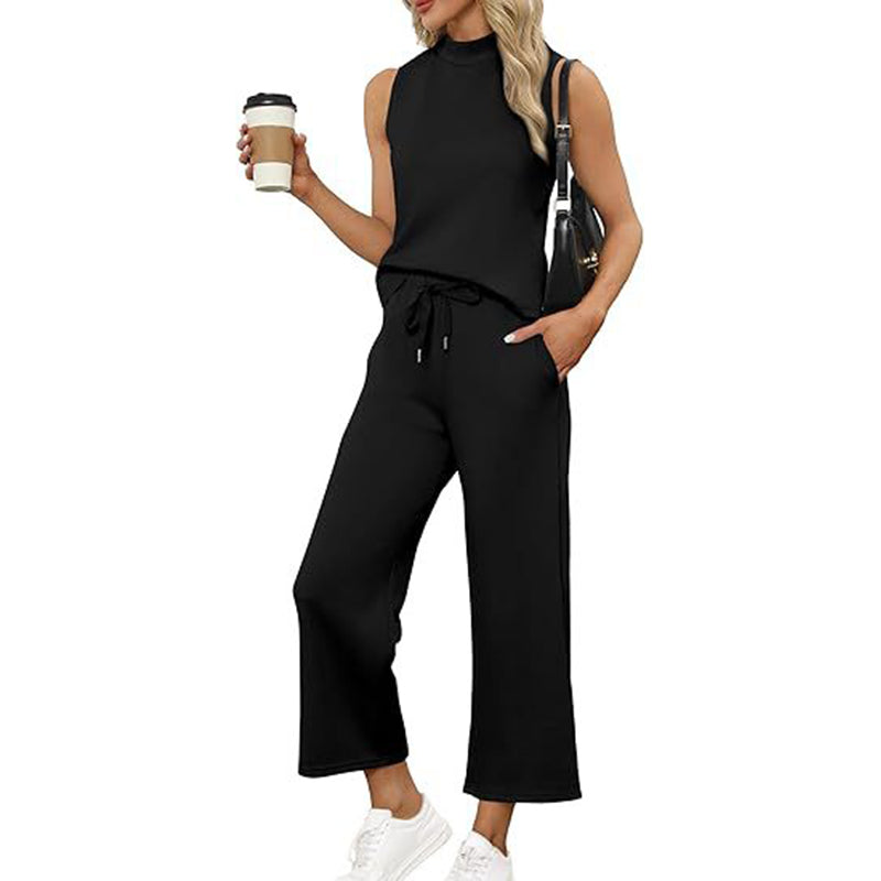 🌸New Arrival 50%OFF💖 Women's Casual Sleeveless Top & Wide-Leg Pants 2-Piece Sets