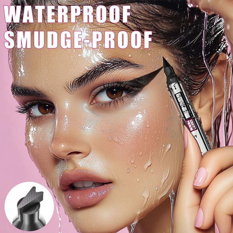 Eyeliner with wing stamp