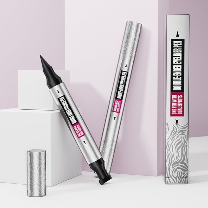Eyeliner with wing stamp
