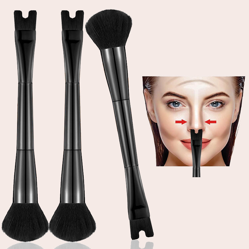 🔥Buy 2 get 3 free💥---2-in-1 U-Shape Nose Contour & Setting Brush