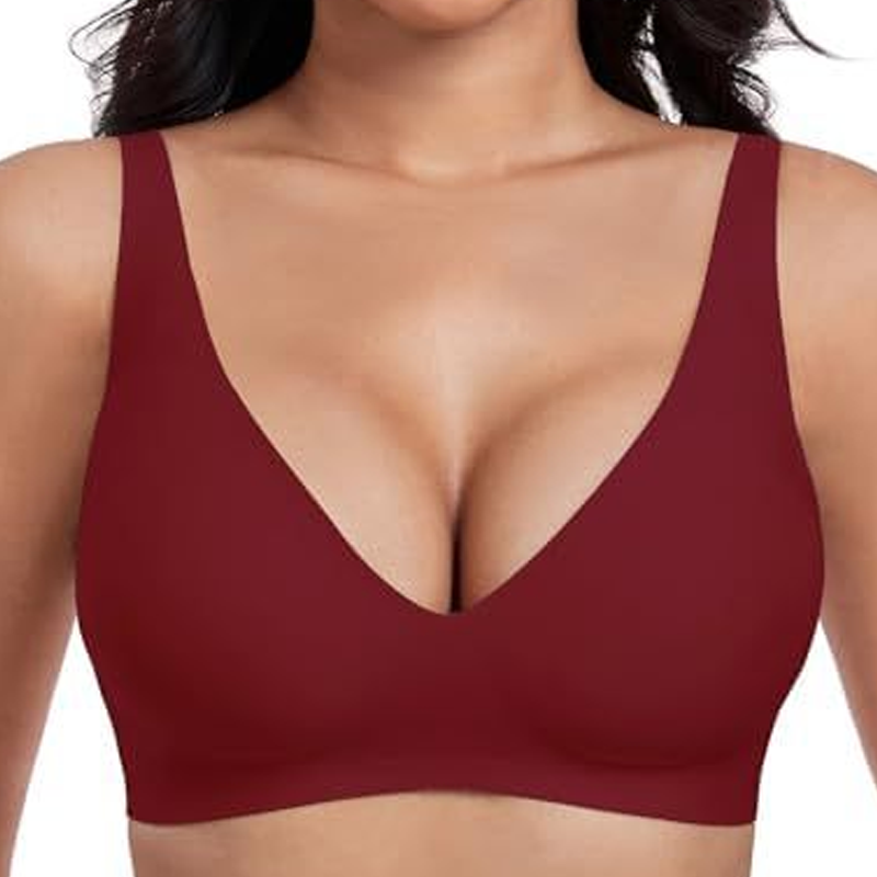 🍃Summer Hot Sale 50% OFF⏰Deep V Plunge Push-up Wirefree Seamless Jelly Bra