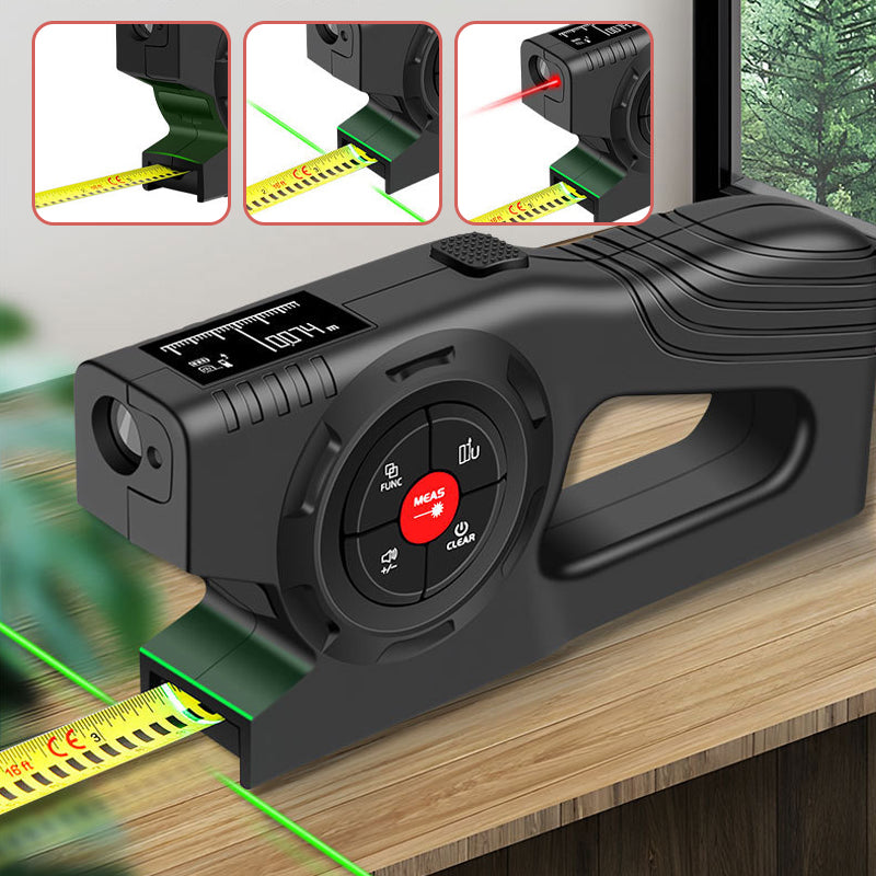 3-in-1 Rechargeable Smart Digital Laser Measuring Tape