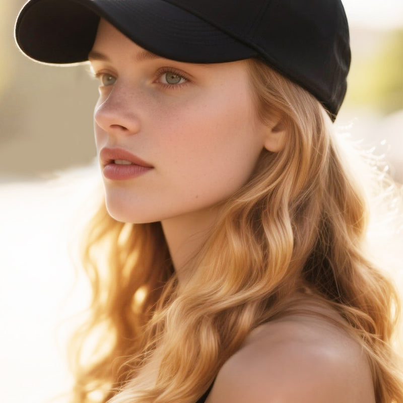 2-in-1 Curly Hair Baseball Cap Wig