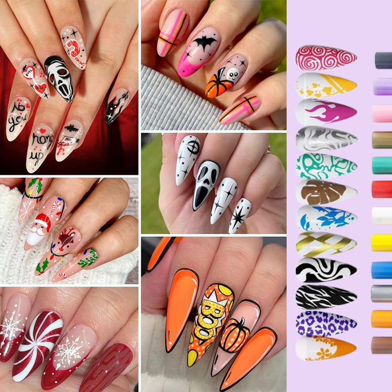 🎁Hot Sale 50% OFF⏳12 Colors Nail Art Pens Set