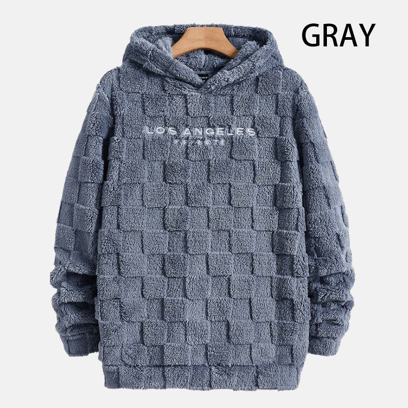 Thick Loose Furry Hooded Sweatshirt