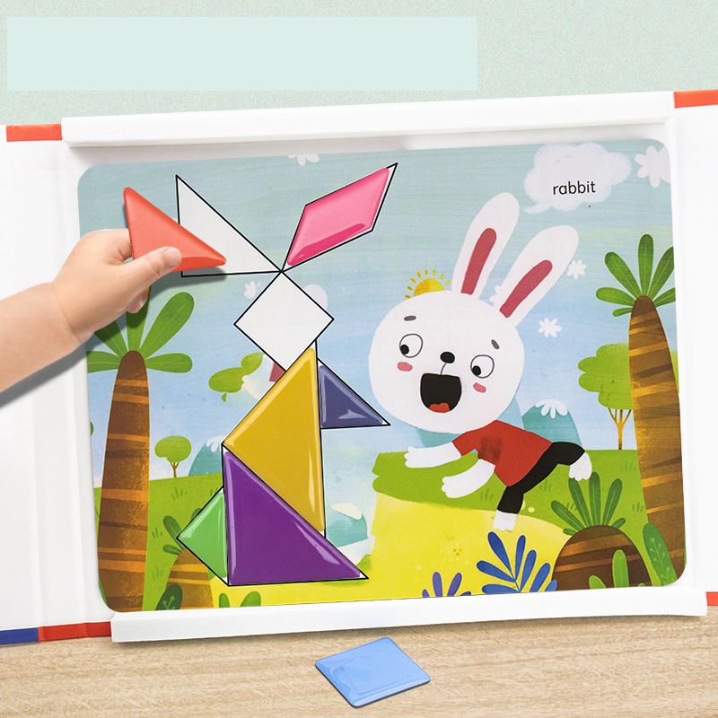 Children's Magnetic Tangram Puzzle Set
