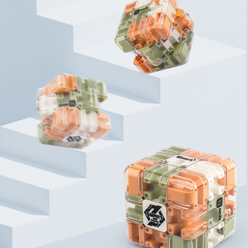 🎁The finest gift-Fun 3D Maze Rolling Cube Puzzle