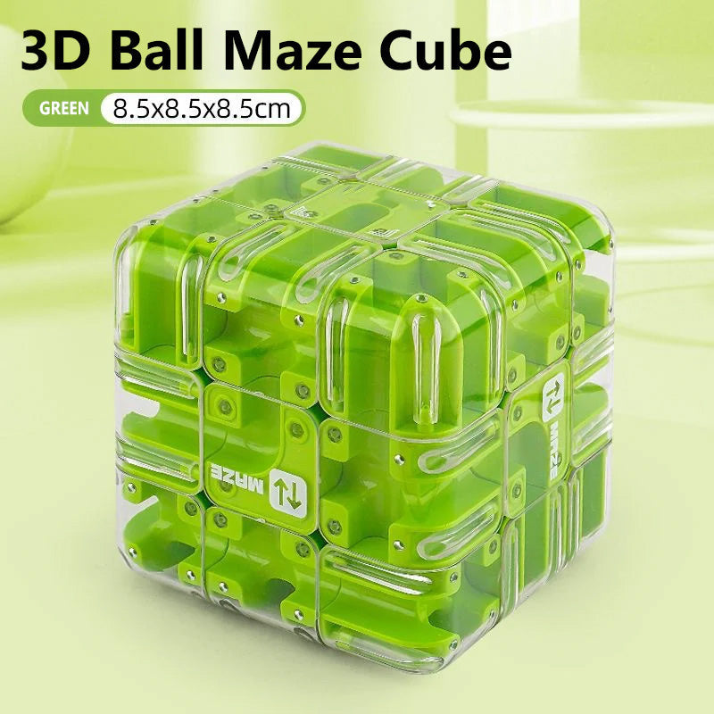 🎁The finest gift-Fun 3D Maze Rolling Cube Puzzle