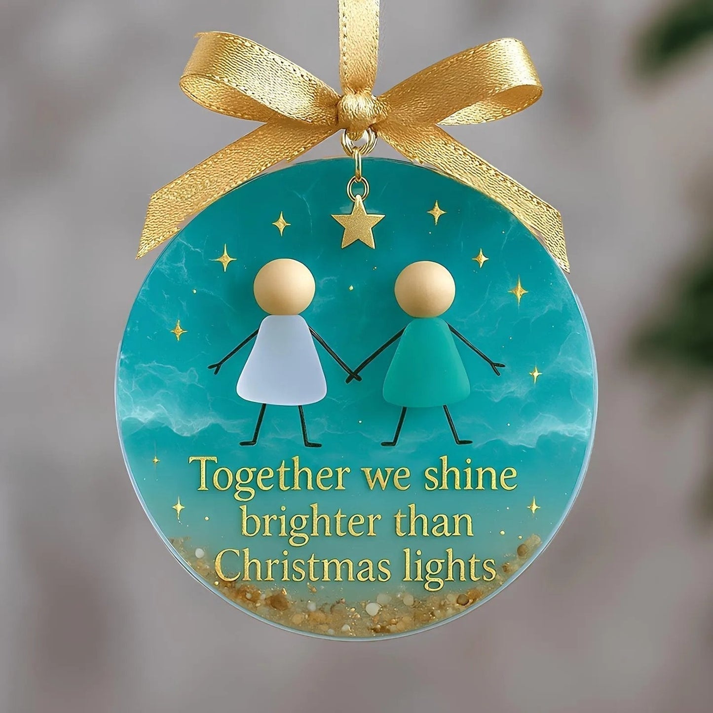 ⏳Friendship Sea Glass Christmas Ornament🌊✨Shaped by Nature & Crafted by Hand💝