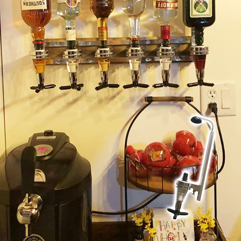 Väggmonterad kvantitativ spritdispenser för en flaska