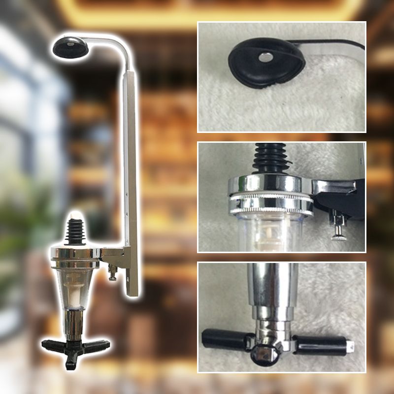 Väggmonterad kvantitativ spritdispenser för en flaska