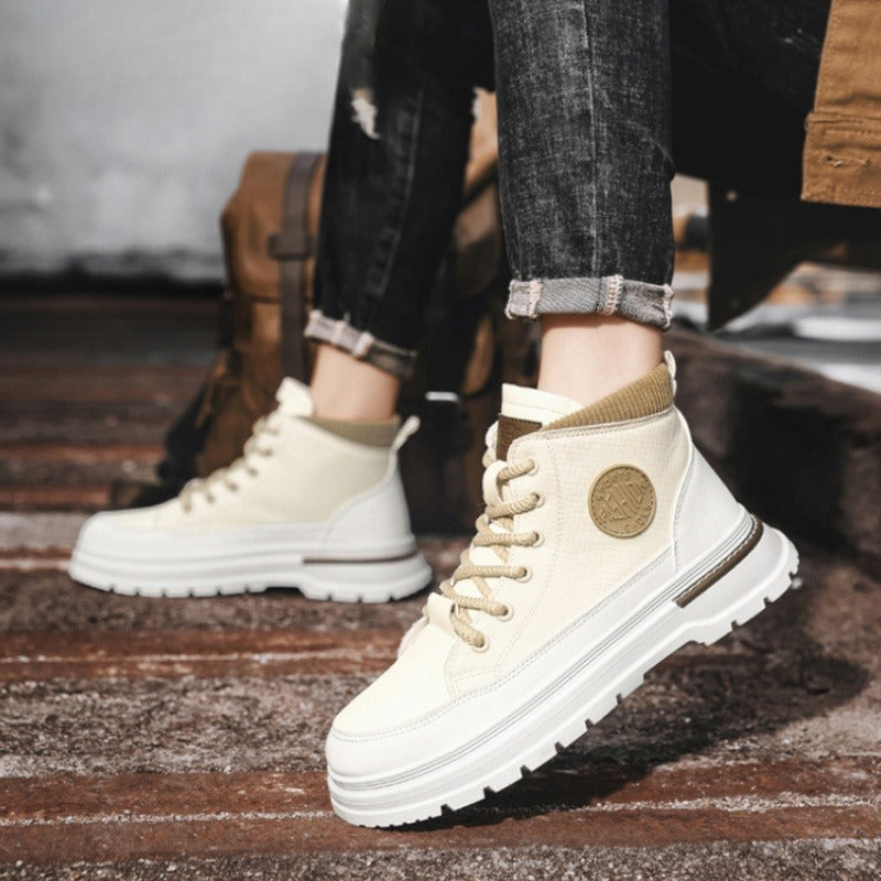 Men’s Fashion Mid Top Color Contrasting Shoes