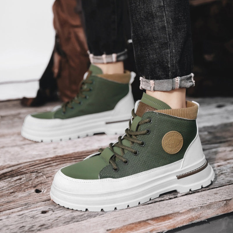 Men’s Fashion Mid Top Color Contrasting Shoes