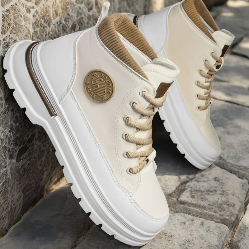 Men’s Fashion Mid Top Color Contrasting Shoes