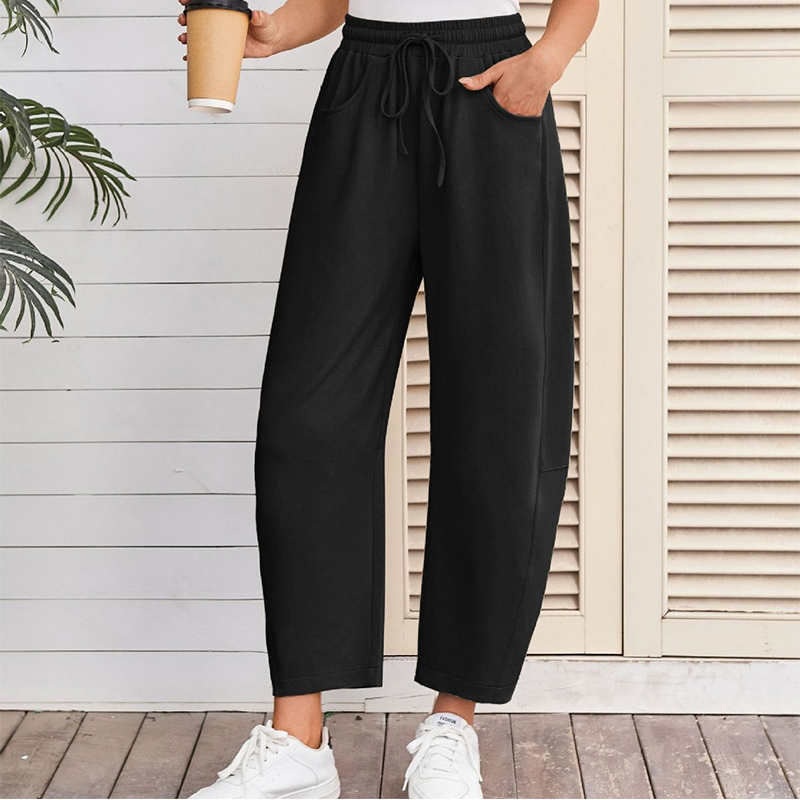 Drawstring Pocket Capri Sweatpants