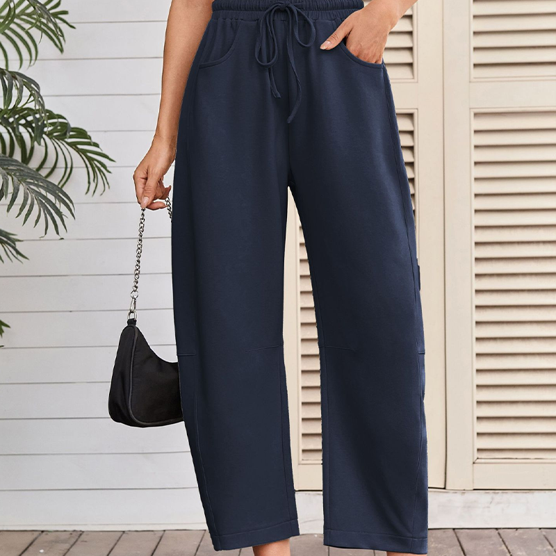 Drawstring Pocket Capri Sweatpants