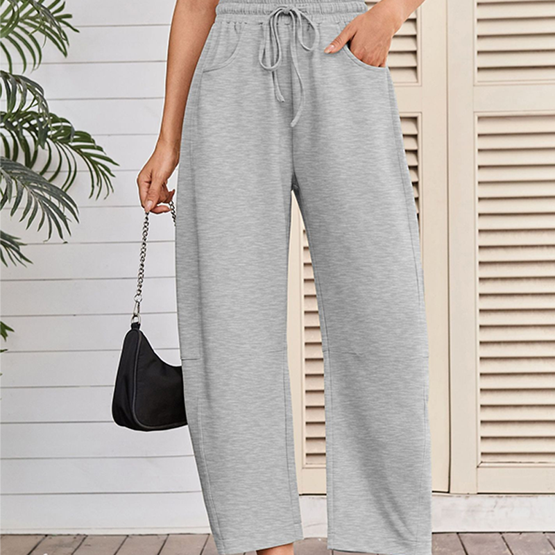 Drawstring Pocket Capri Sweatpants