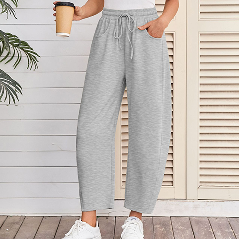 Drawstring Pocket Capri Sweatpants