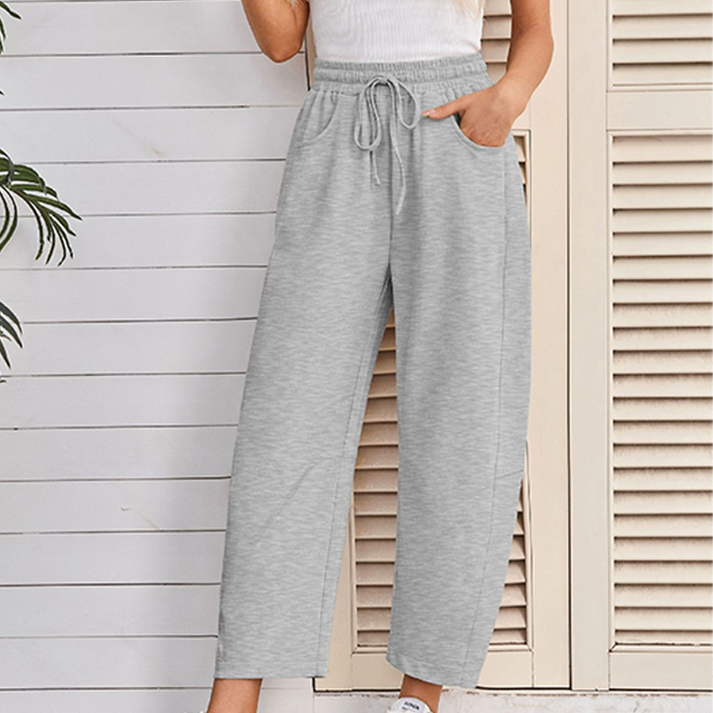 Drawstring Pocket Capri Sweatpants