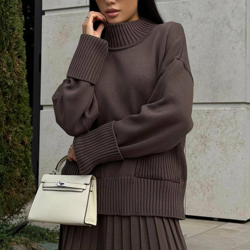 🔥Limited-time offer: 50% off-Women's Elegant High-Neck Knit Set