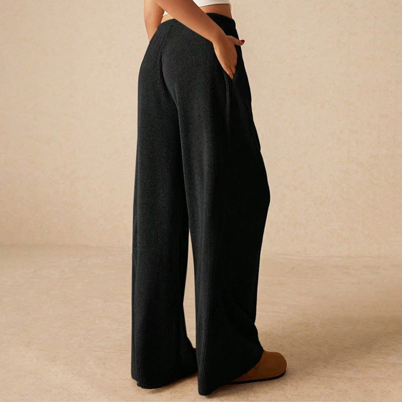 🔥 LAST DAY PROMOTION - 50%OFF 🔥 Women’s Casual Soft Wide-Leg Pants With Drawstring