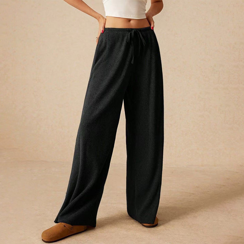 🔥 LAST DAY PROMOTION - 50%OFF 🔥 Women’s Casual Soft Wide-Leg Pants With Drawstring