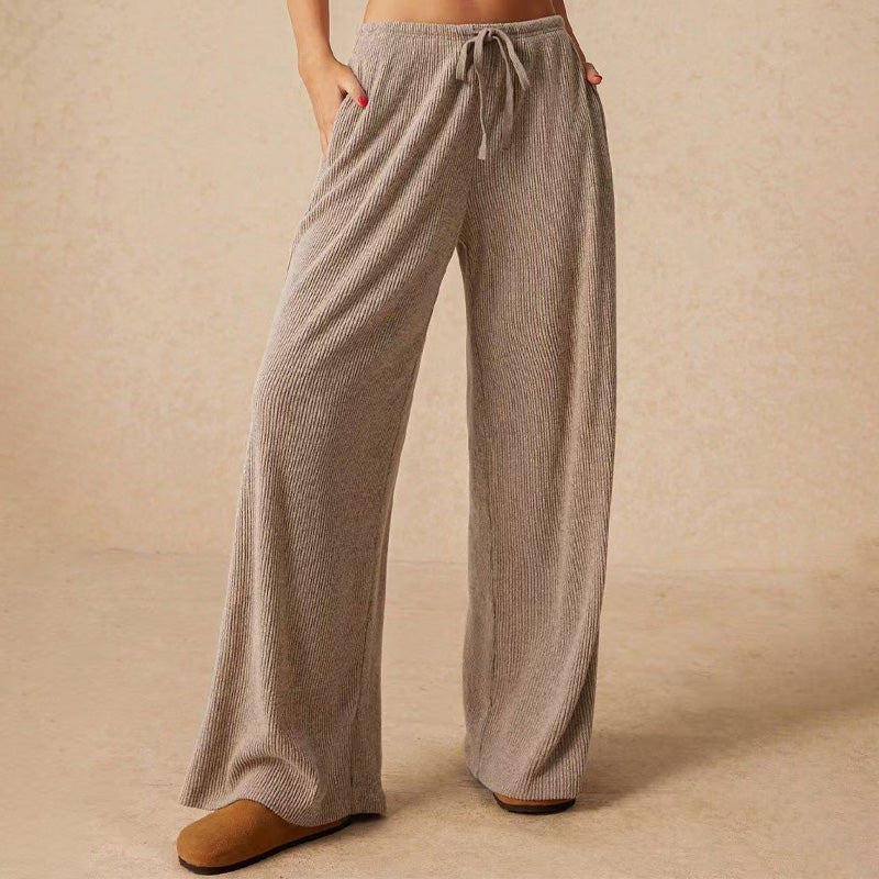 🔥 LAST DAY PROMOTION - 50%OFF 🔥 Women’s Casual Soft Wide-Leg Pants With Drawstring