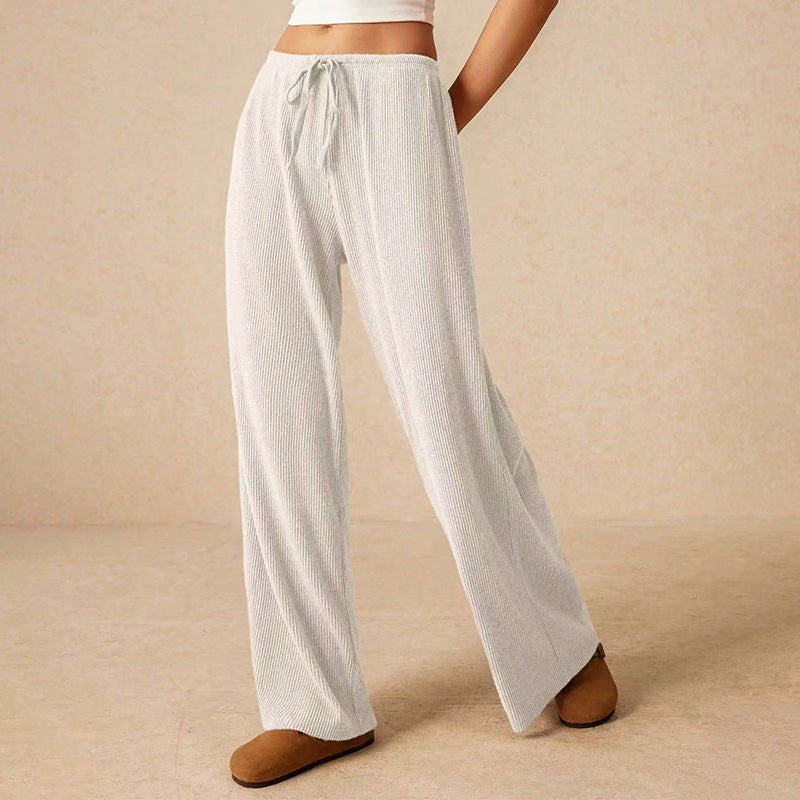 🔥 LAST DAY PROMOTION - 50%OFF 🔥 Women’s Casual Soft Wide-Leg Pants With Drawstring