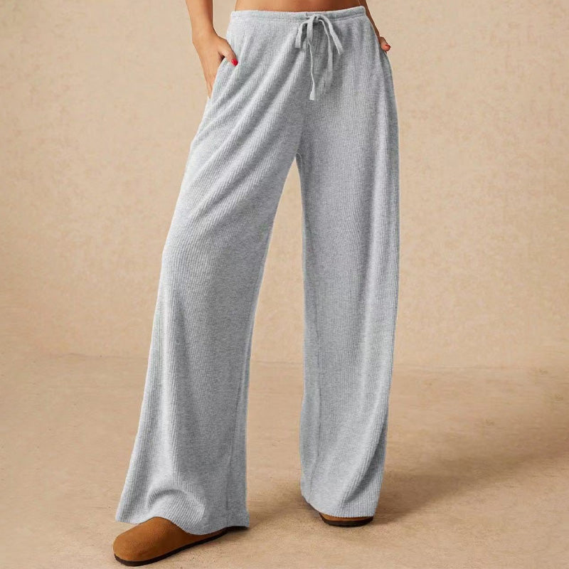 🔥 LAST DAY PROMOTION - 50%OFF 🔥 Women’s Casual Soft Wide-Leg Pants With Drawstring