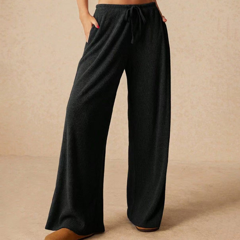 🔥 LAST DAY PROMOTION - 50%OFF 🔥 Women’s Casual Soft Wide-Leg Pants With Drawstring