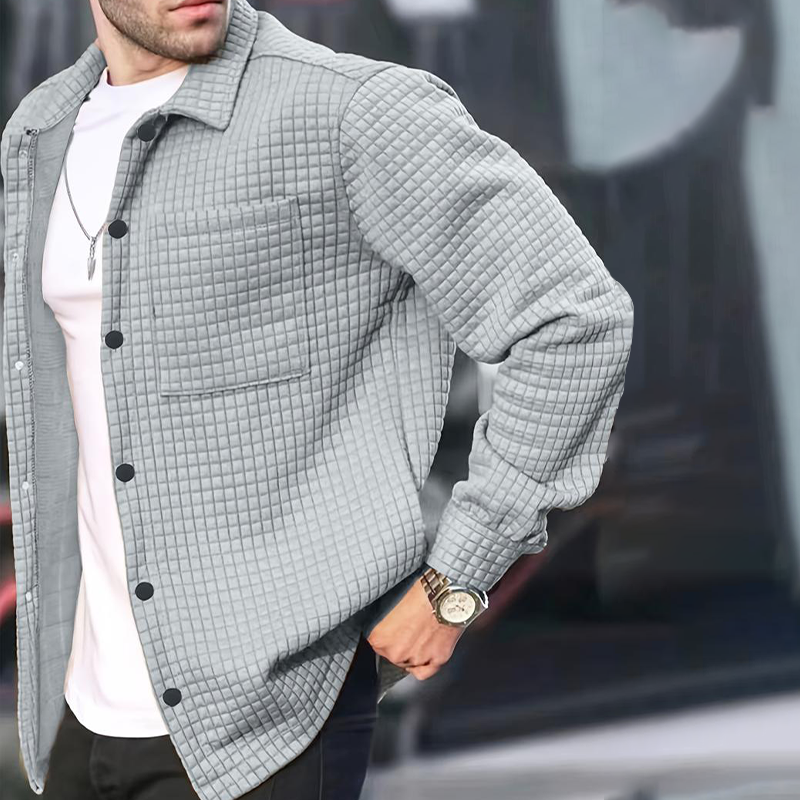 Men's Casual Fashion Solid-Color Jacket -👍Classic Style, Everyday Comfort!👔