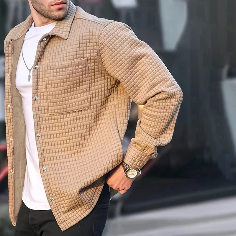 Men's Casual Fashion Solid-Color Jacket -👍Classic Style, Everyday Comfort!👔