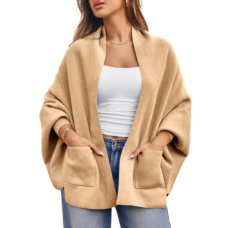 Women's Elegant Open Front Cardigan
