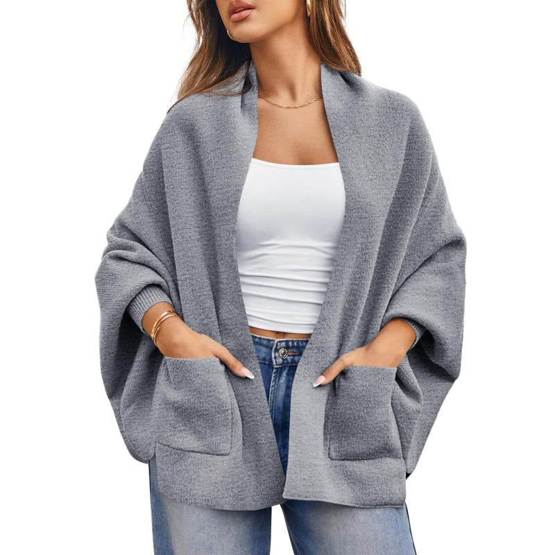 Women's Elegant Open Front Cardigan