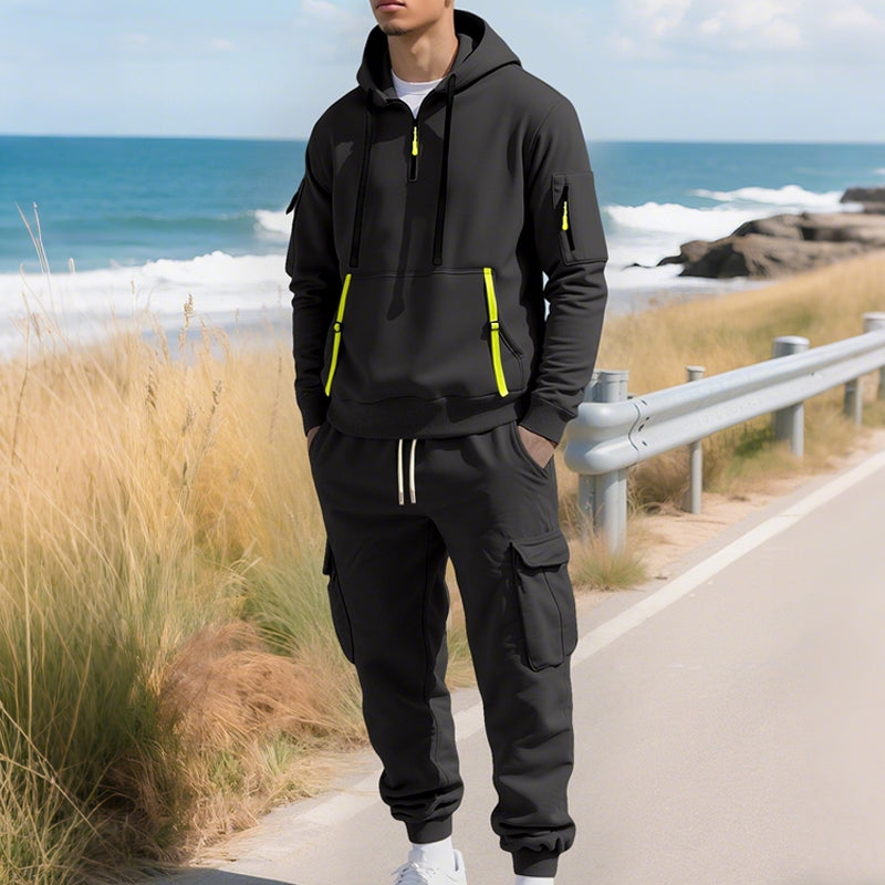 🔥Hot Sale Deals-Men's Two-Piece Hooded Tracksuit Set