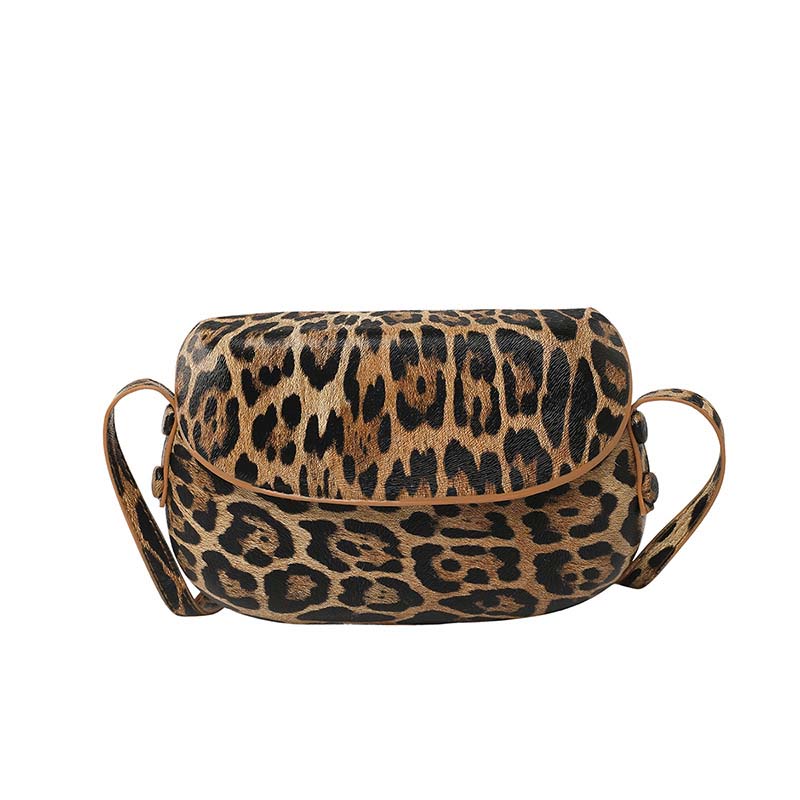 Minimalist PU Leather Crossbody Saddle Bag