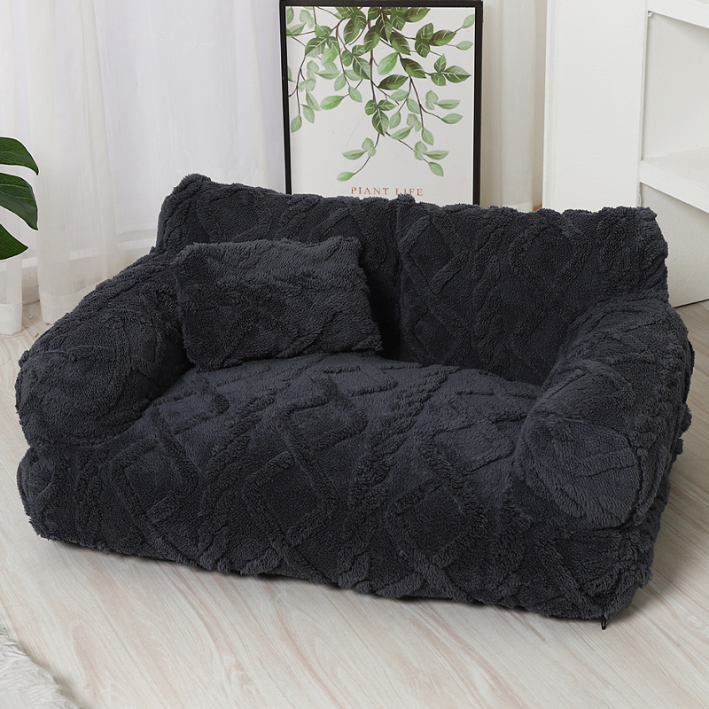 💎 50% OFF! 💎 Plush Calming Pet Sofa Bed – Raised Rim, Removable Cover & Non-Slip Bottom for Cats & Dogs 🛋️🐾
