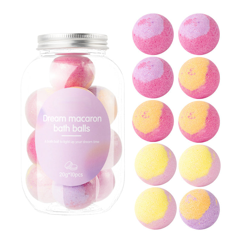 🔥Limited-time offer-10-Piece Macaron Bath Bomb Set