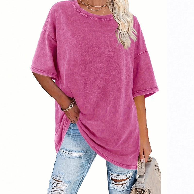 🔥Limited-time offer-Women's Washed Vintage Oversized T-Shirt
