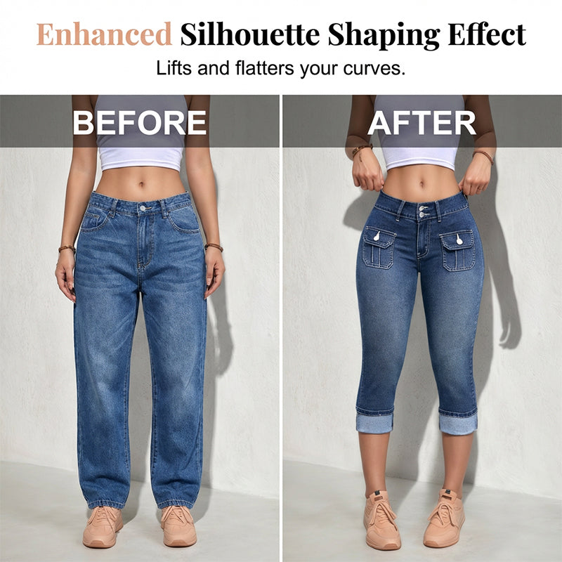🔥Hot Sale Offers-Women's Slim Fit Stretch Denim Capri Pants