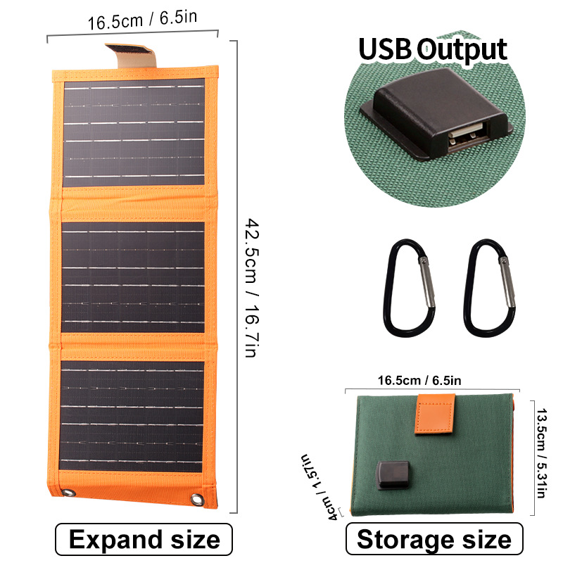 🔥Limited-time offer-Portable Solar Panel with USB Charging