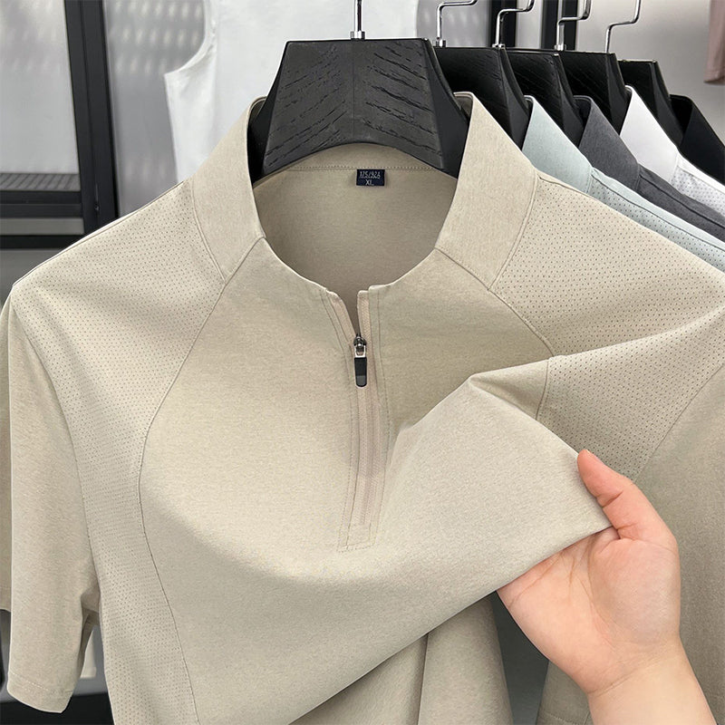 🔥New Arrivals & Special Offers-Men's Quick-Dry Half-Zip Athletic T-Shirt