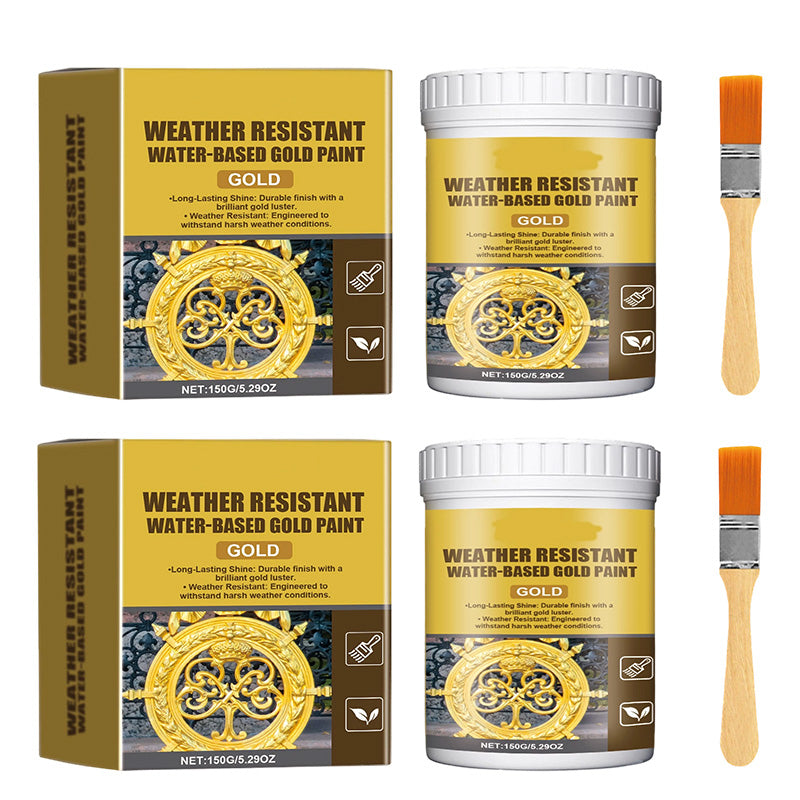 🏆 Last Day Special Price $19.8 ! 🔥 Buy more save more 🎁 Weather-resistant, water-based gold paint