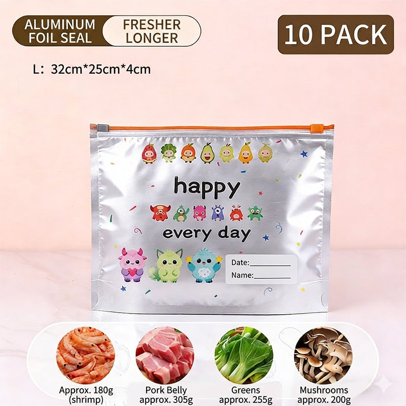 ⌛Today's Daily Special-Reusable Aluminum Foil Sealable Storage Bags (10-Pieces)